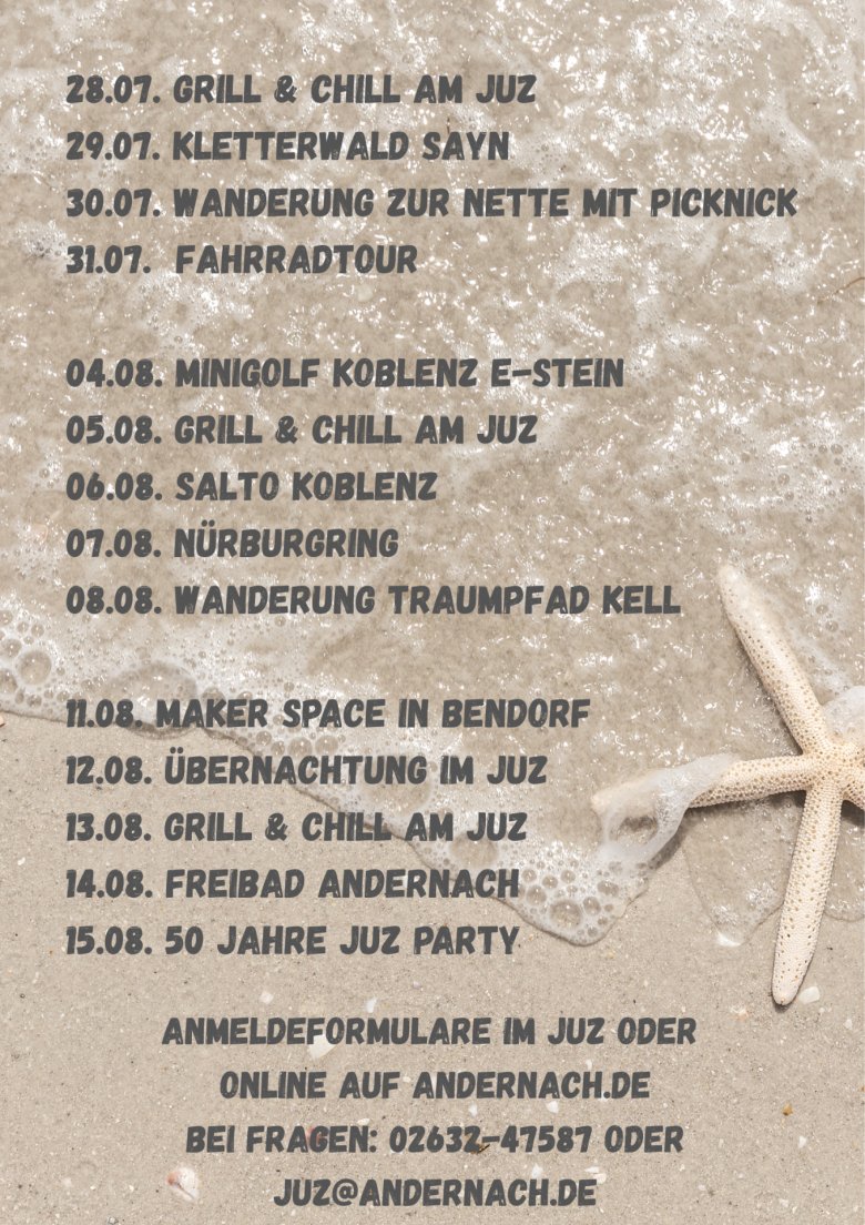JUZ summer tours - 2